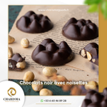 Chocolat noir aux noisettes شوكولا سوداء داكنة بالبندق